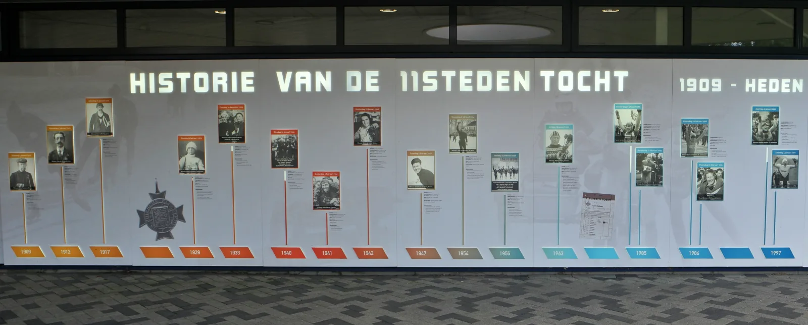 Wall of Fame met alle Elfstedentocht-winnaars in de Elfstedenhal